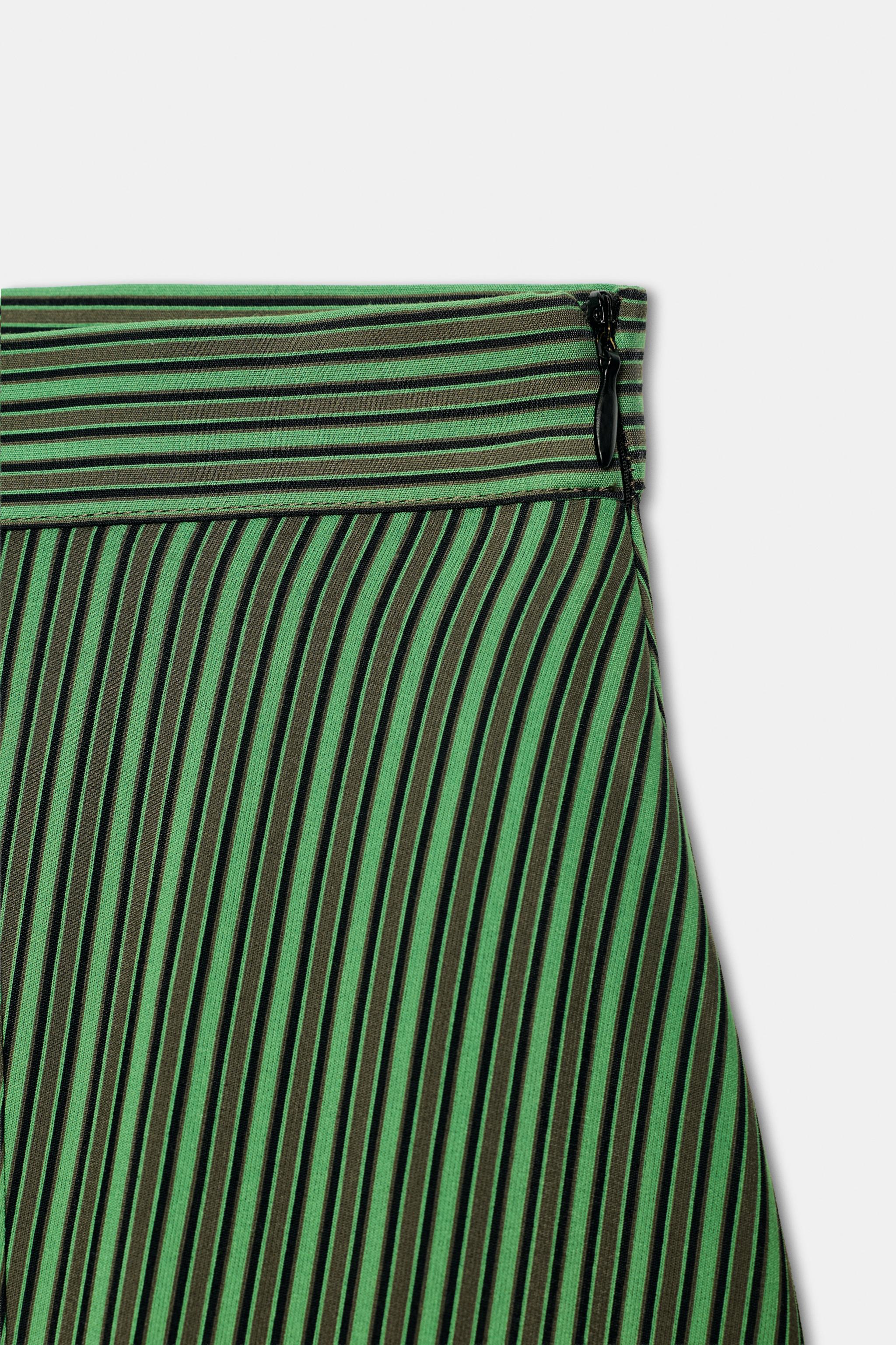ZW COLLECTION STRIPED MIDI SKIRT